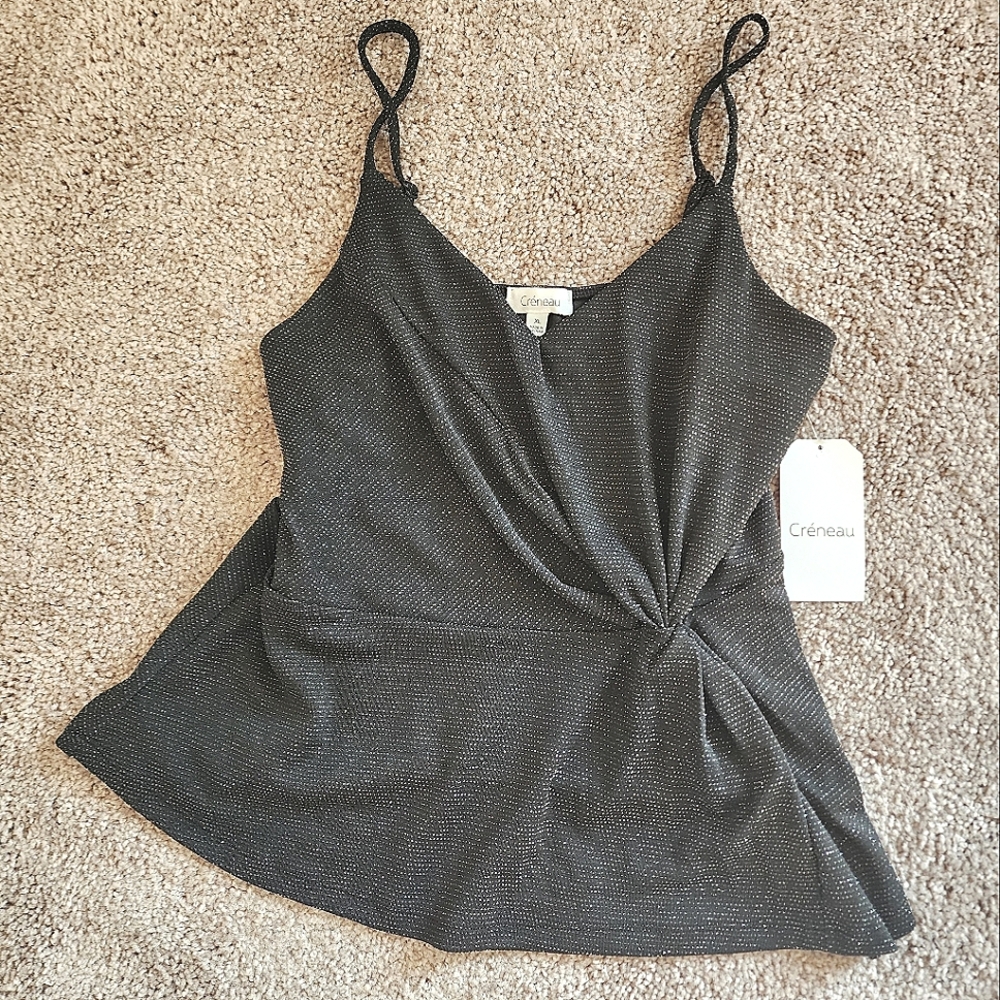 Black Sparkly Tank Top